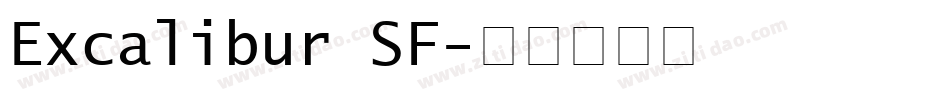 Excalibur SF字体转换